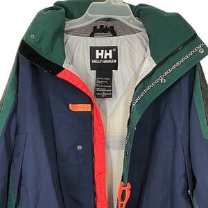 Vintage Helly Hansen Equipe Ski Jacket Color Blocked Unisex Size XL